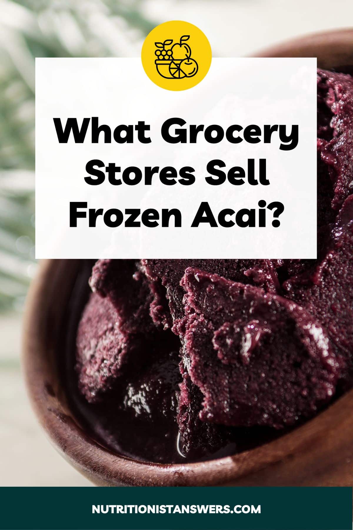 What Grocery Stores Sell Frozen Acai?
